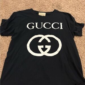 Gucci Black and White Logo T-Shirt